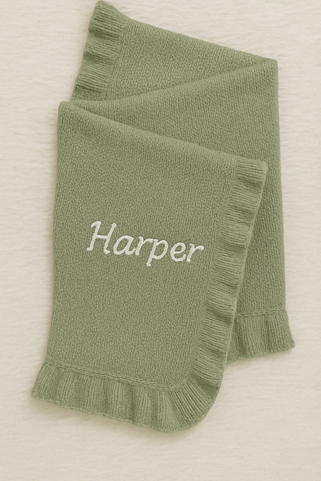 Personalised Embroidered Bunny Cuddly + Baby Blanket