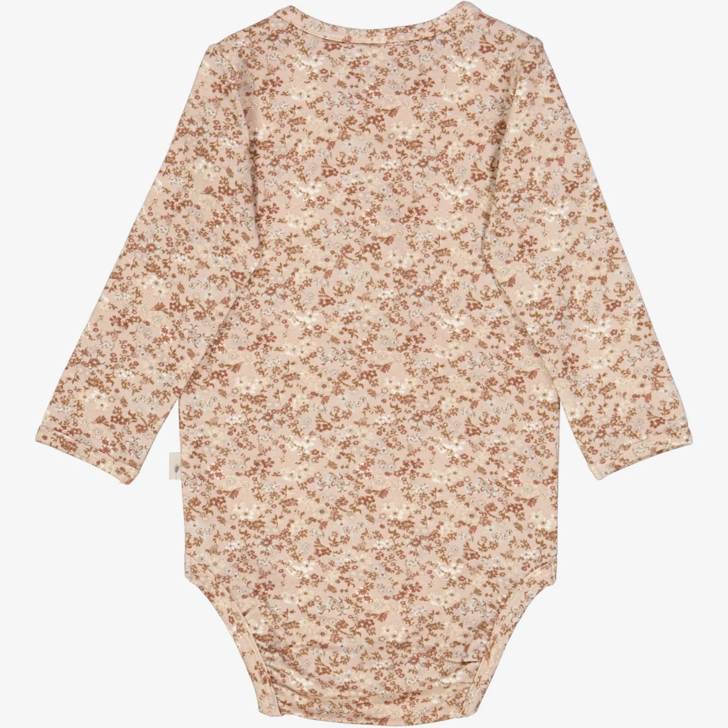 Wheat - Long Sleeve Bodysuit - Pale Lilac Flowers - Little Hero Kids
