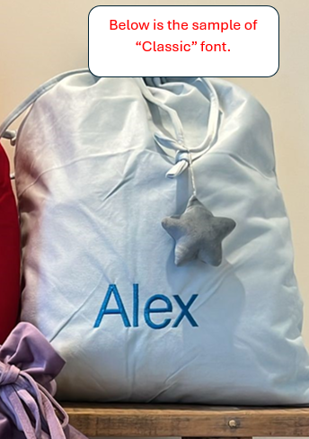 Personalised Embroidered Velvet Christmas Sack