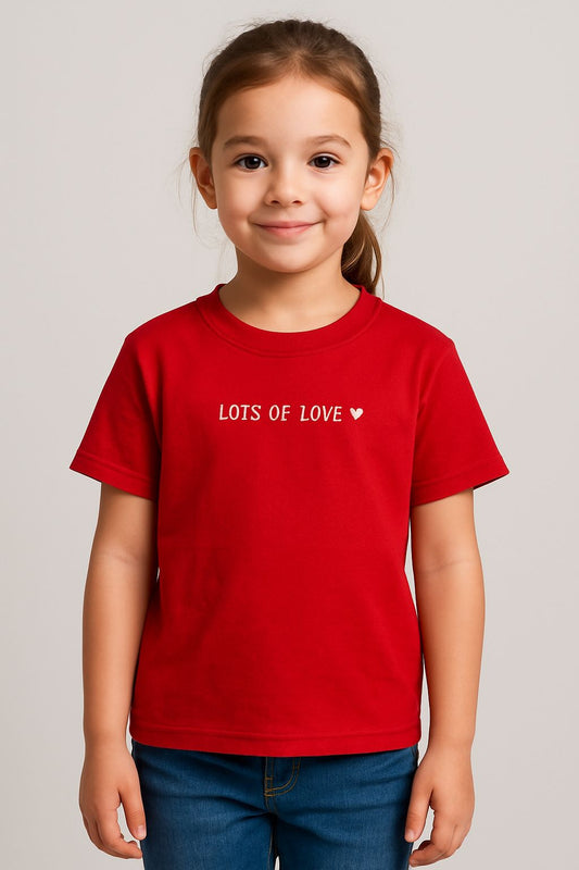 Lots of Love Embroidered Kid T-Shirt