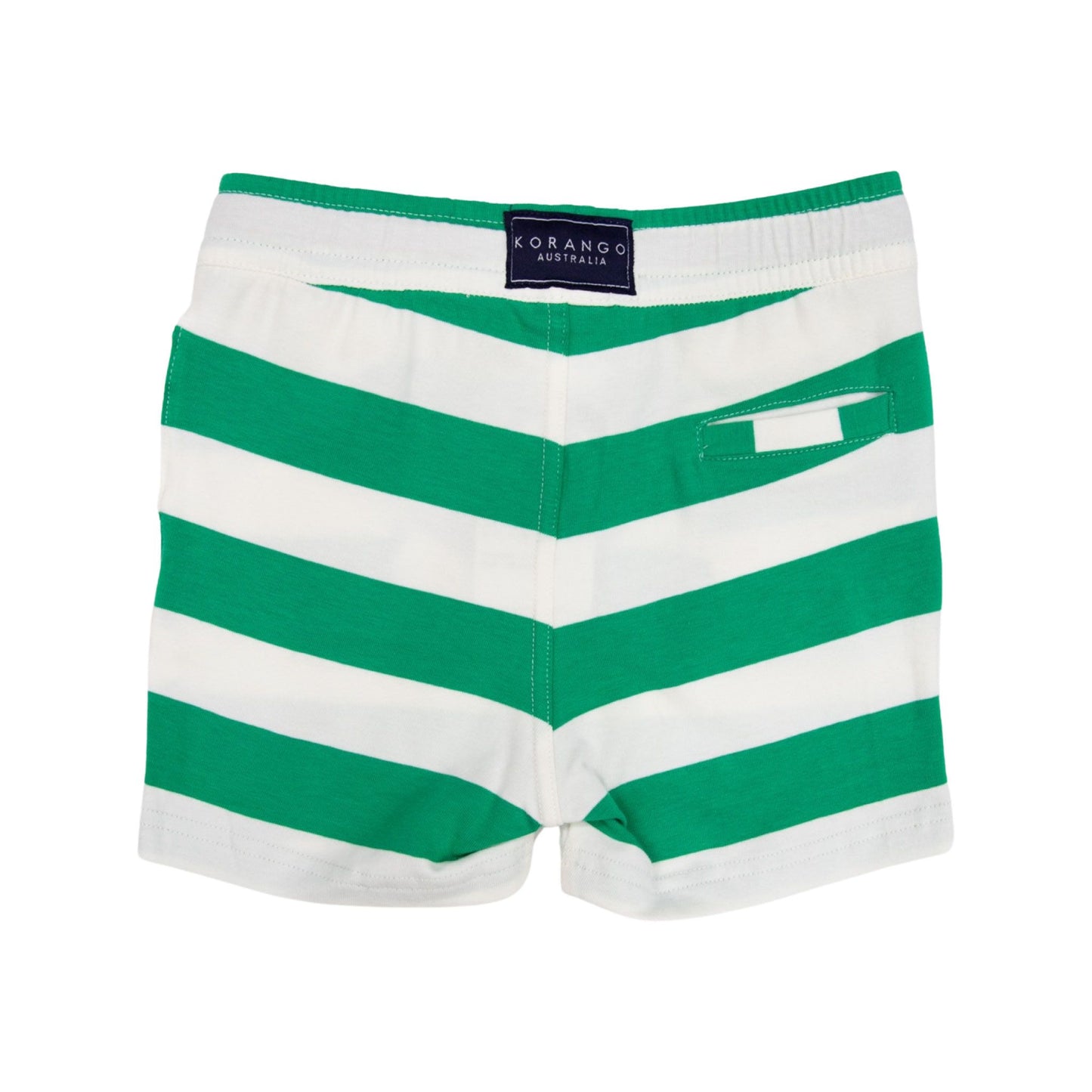 Korango Stripe Cotton Shorts - Green - Little Hero Kids