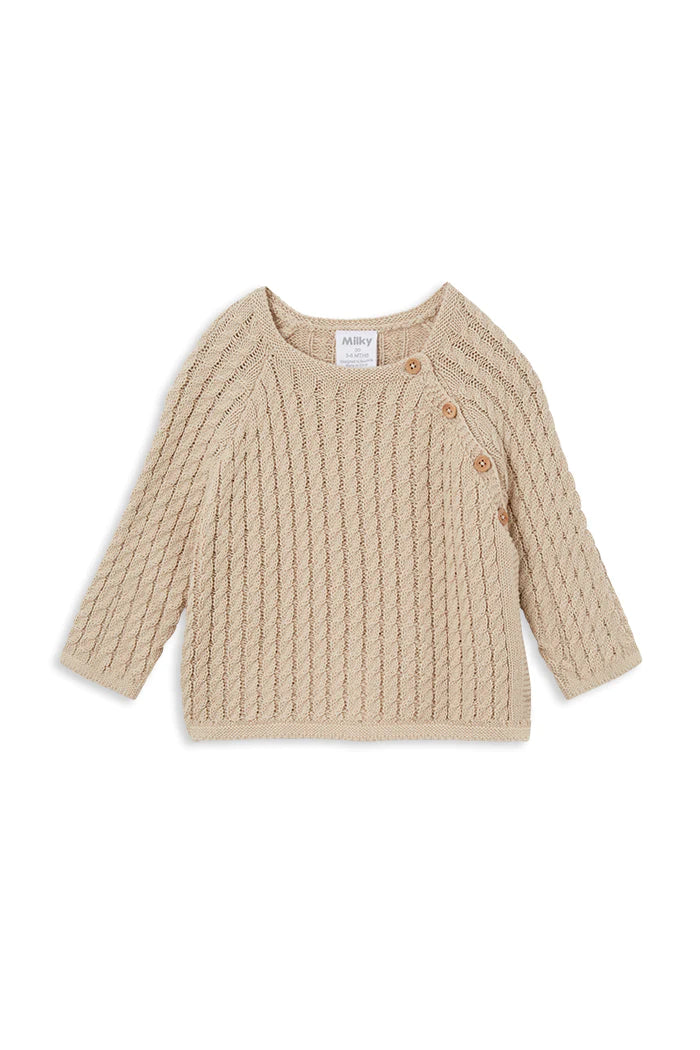 MILKY True Natural Knit Cardigan - Little Hero Kids