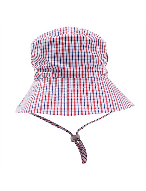 Bebe by Minihaha - Alvin Check Sunhat - Little Hero Kids