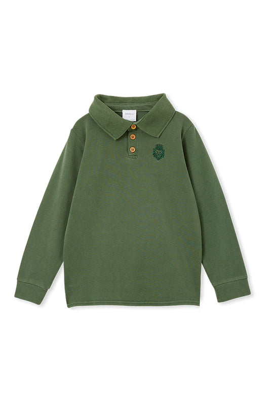 MILKY Olive Pique Polo - Little Hero Kids