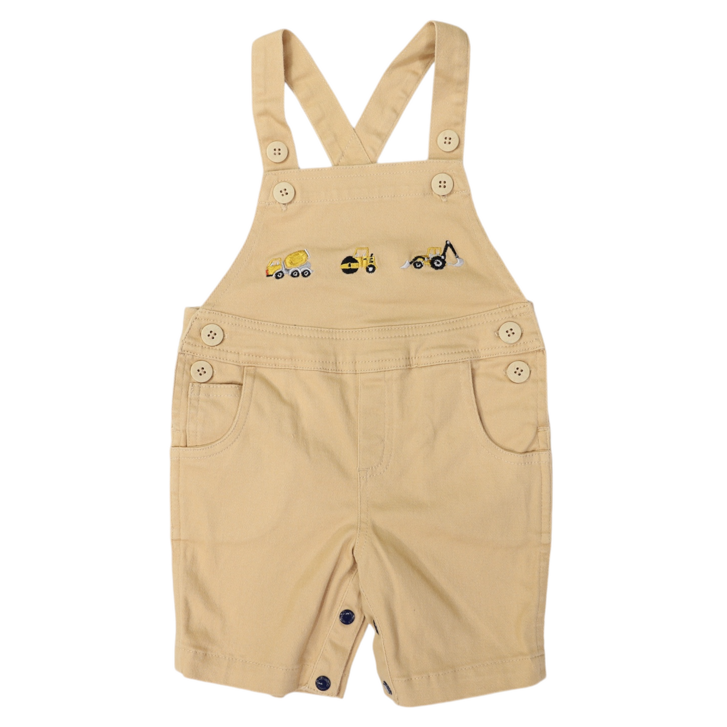 Korango - Truck and Diggers Embroidered Shortall Sand