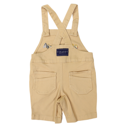 Korango - Truck and Diggers Embroidered Shortall Sand