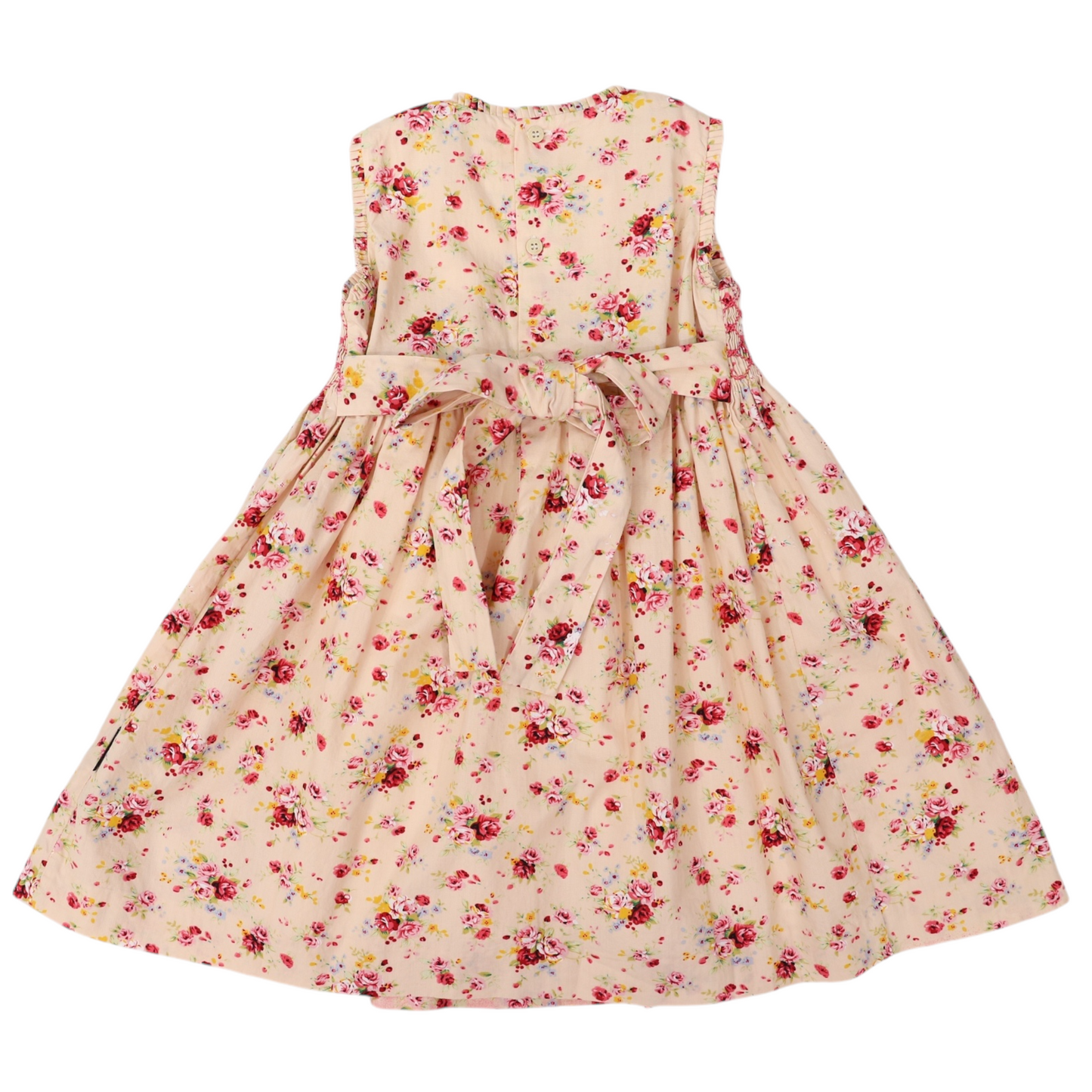 Korango - Hand Smocked Floral Dress Rose