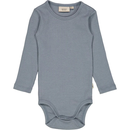 Rib Long Sleeve Stormy Weather Bodysuit - Little Hero Kids