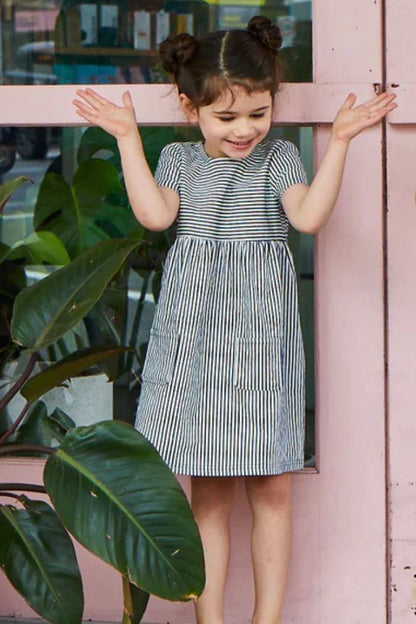 MILKY Stripe Dress - Little Hero Kids