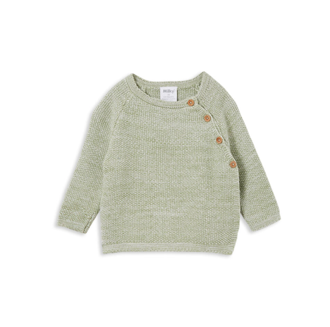 MILKY Olive Knit Cardigan - Little Hero Kids