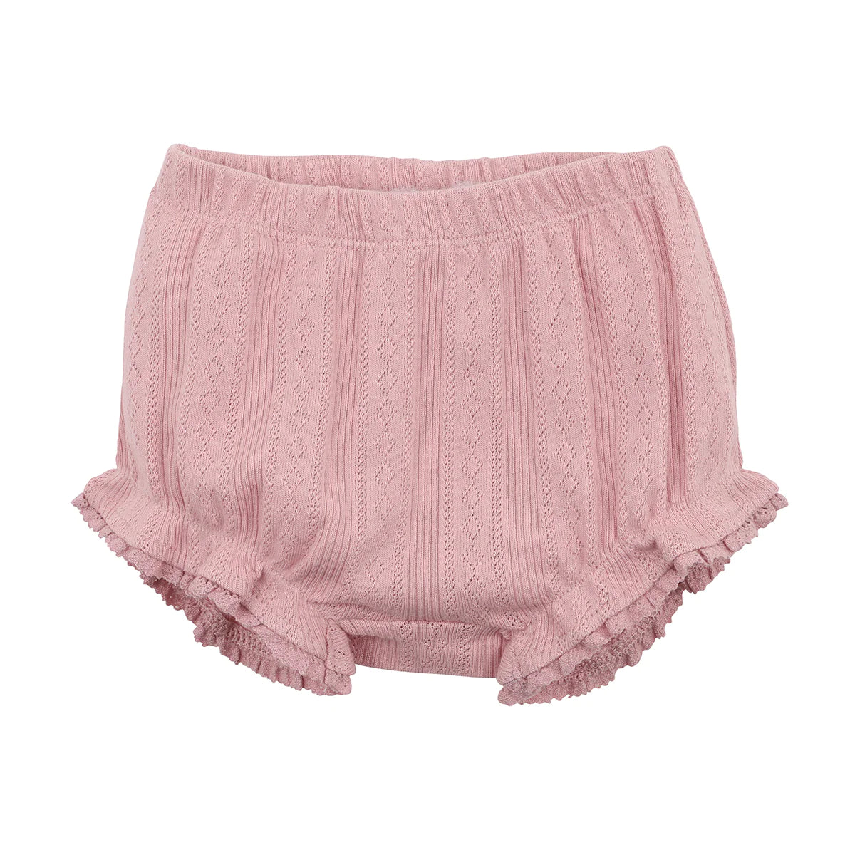 Minihaha - Dusky Pink Pointelle Bloomer - Little Hero Kids