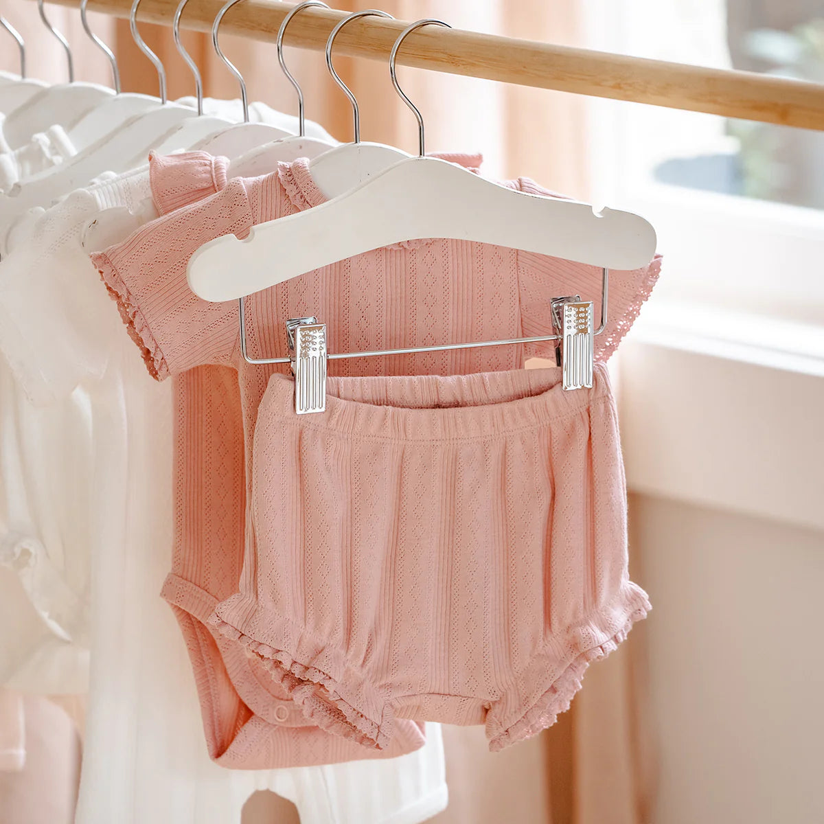 Minihaha - Dusky Pink Pointelle Bloomer - Little Hero Kids