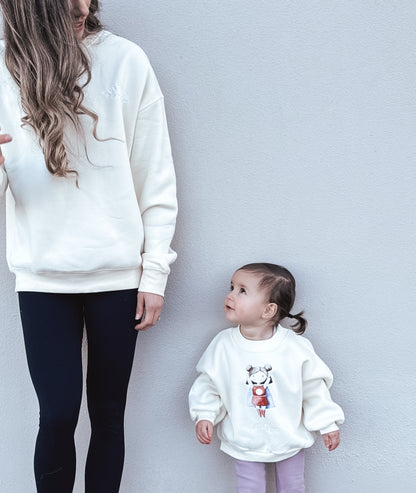 Little Hero Girl Crewneck Sweater