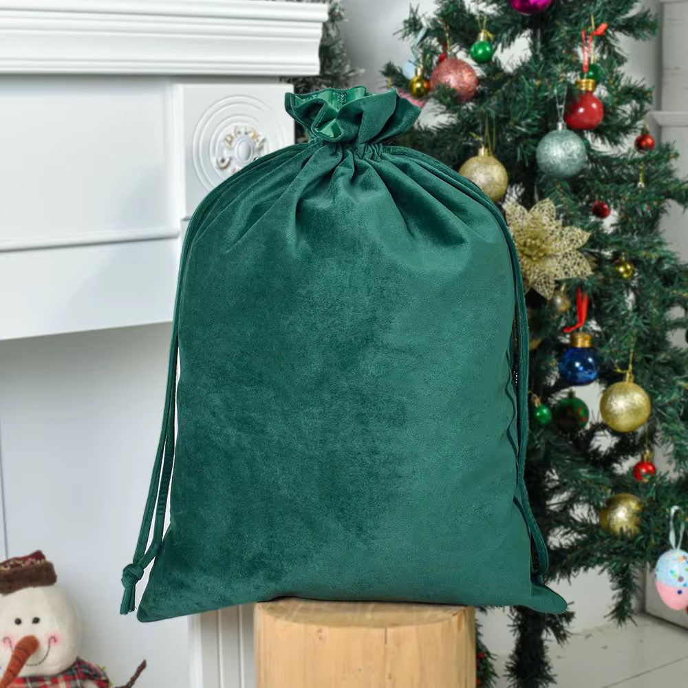 Personalised Embroidered Velvet Christmas Sack