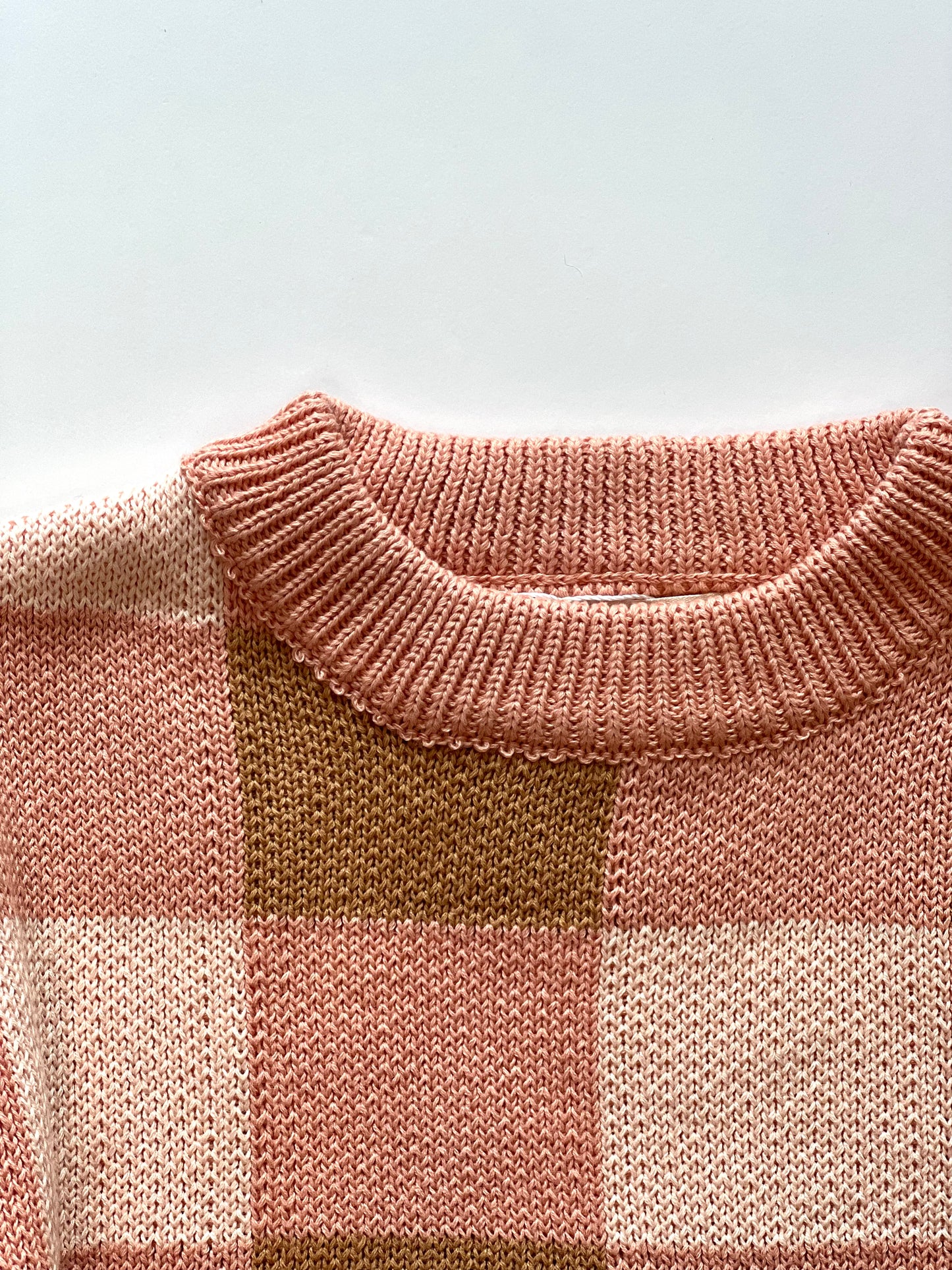 Sunset Dream Check Knit