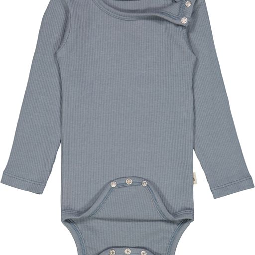 Rib Long Sleeve Stormy Weather Bodysuit - Little Hero Kids