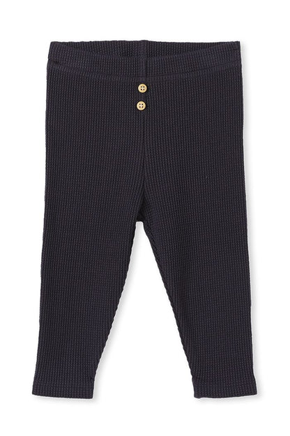 Navy Waffle Baby Pant - Little Hero Kids