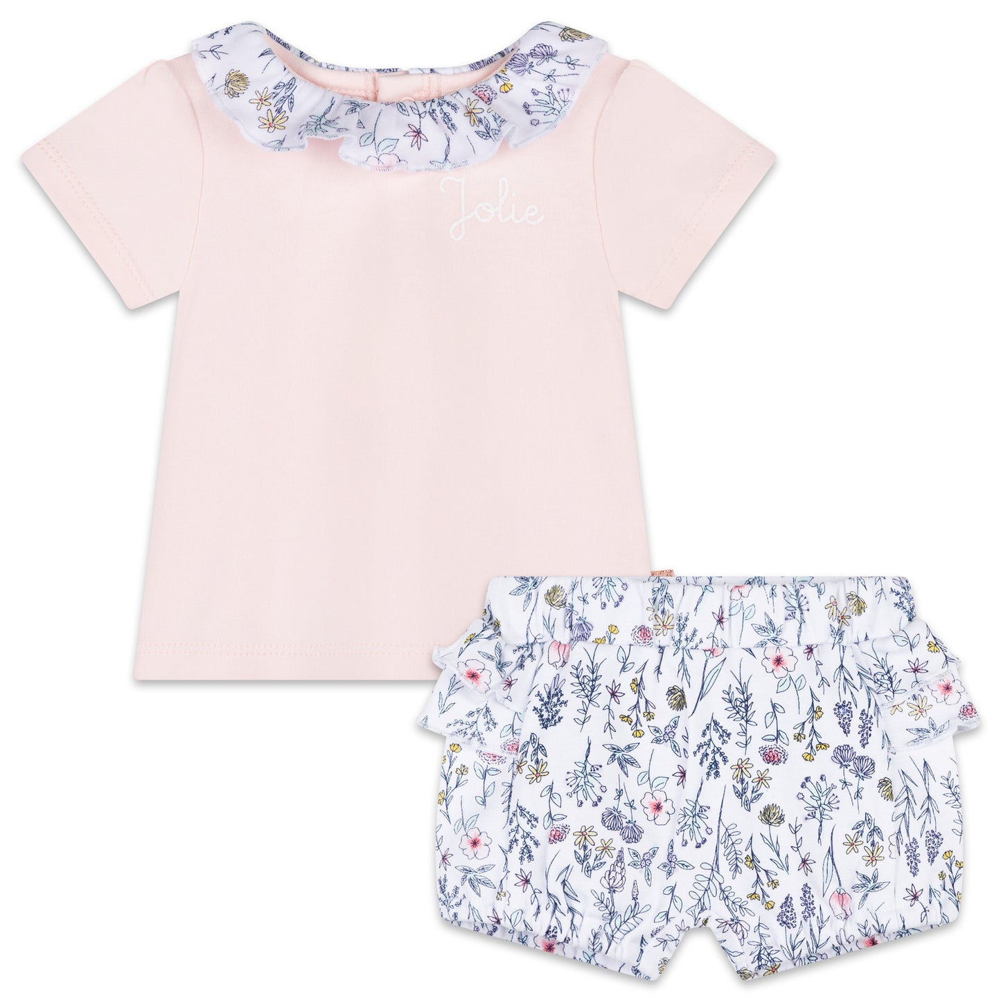 T-Shirt and Spring floral short set - Little Hero Kids