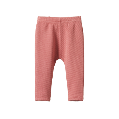 Selby Waffle Pants Rose Clay - Little Hero Kids