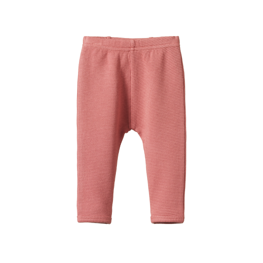 Selby Waffle Pants Rose Clay - Little Hero Kids