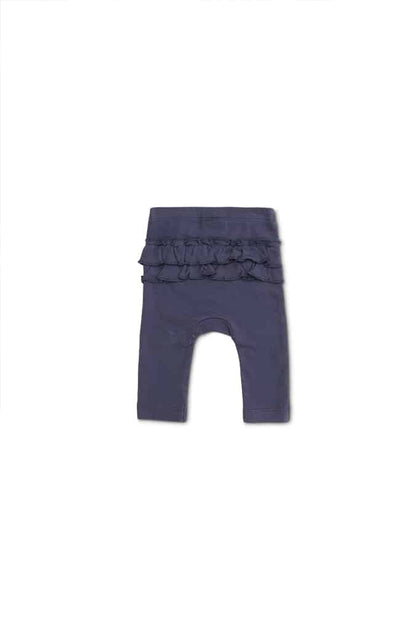 Girls Navy Stripe Top and Frill Leggings - Little Hero Kids