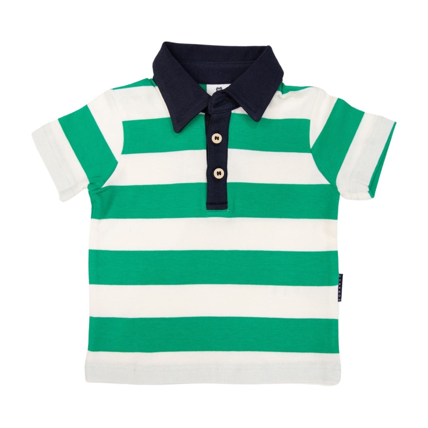 Bold Stripe Polo - Green - Little Hero Kids